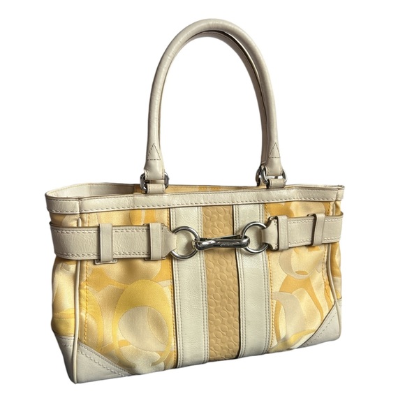 Coach Handbags - COACH F13337 Hampton Optic Signature Stripe Bag